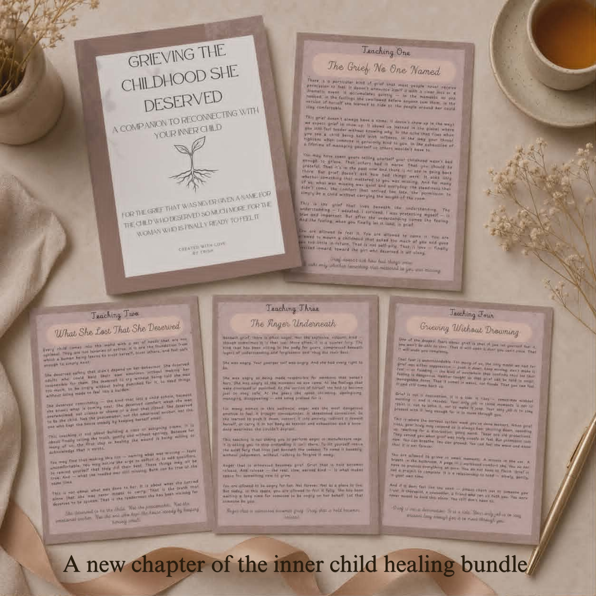 Grieving the Childhood She Deserved | Inner Child Healing Workbook for Childhood Grief, Emotional Healing & Reconnection