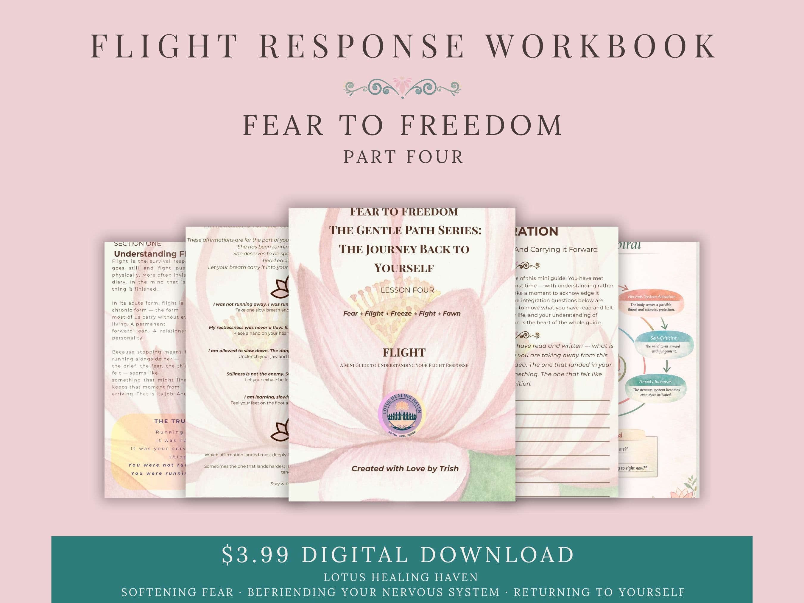 Flight Response Workbook — Trauma-Informed Nervous System Healing for Women
