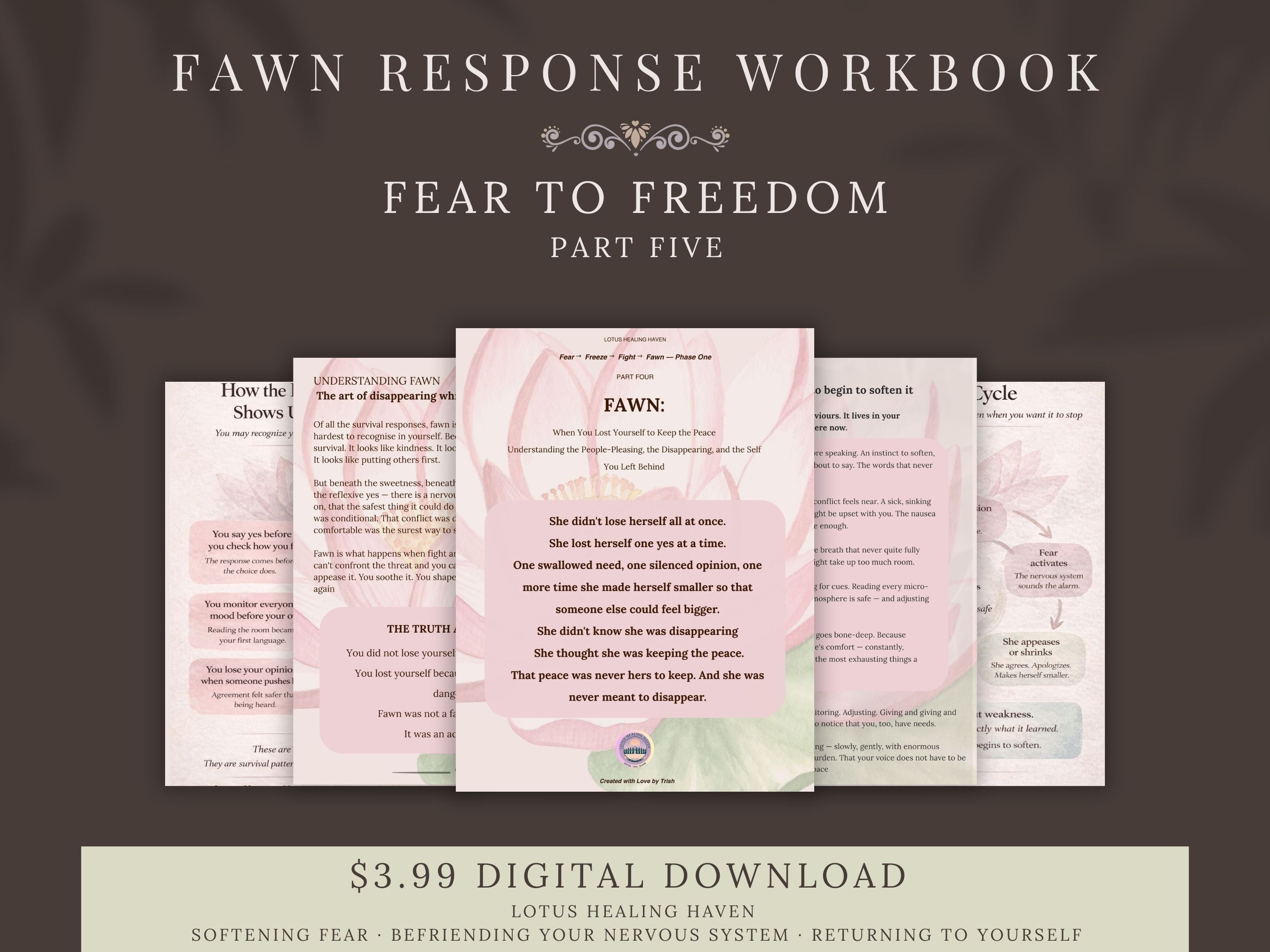 Fawn Response Workbook — Trauma-Informed People-Pleasing & Nervous System Healing for Women