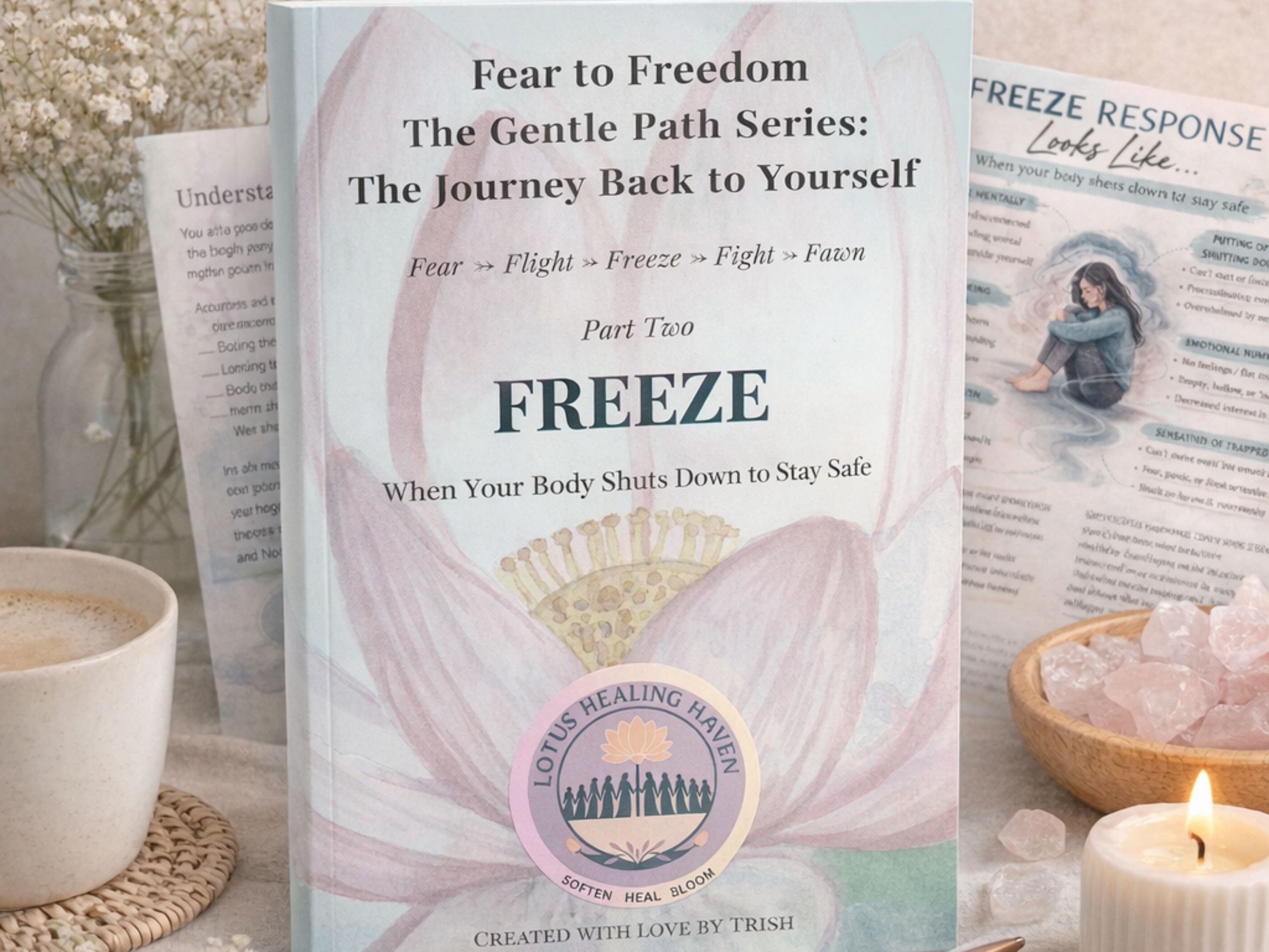 Freeze Response Workbook | Trauma Healing Printable | Nervous System Regulation Guide | Anxiety & Dissociation Recovery | Healing Journal