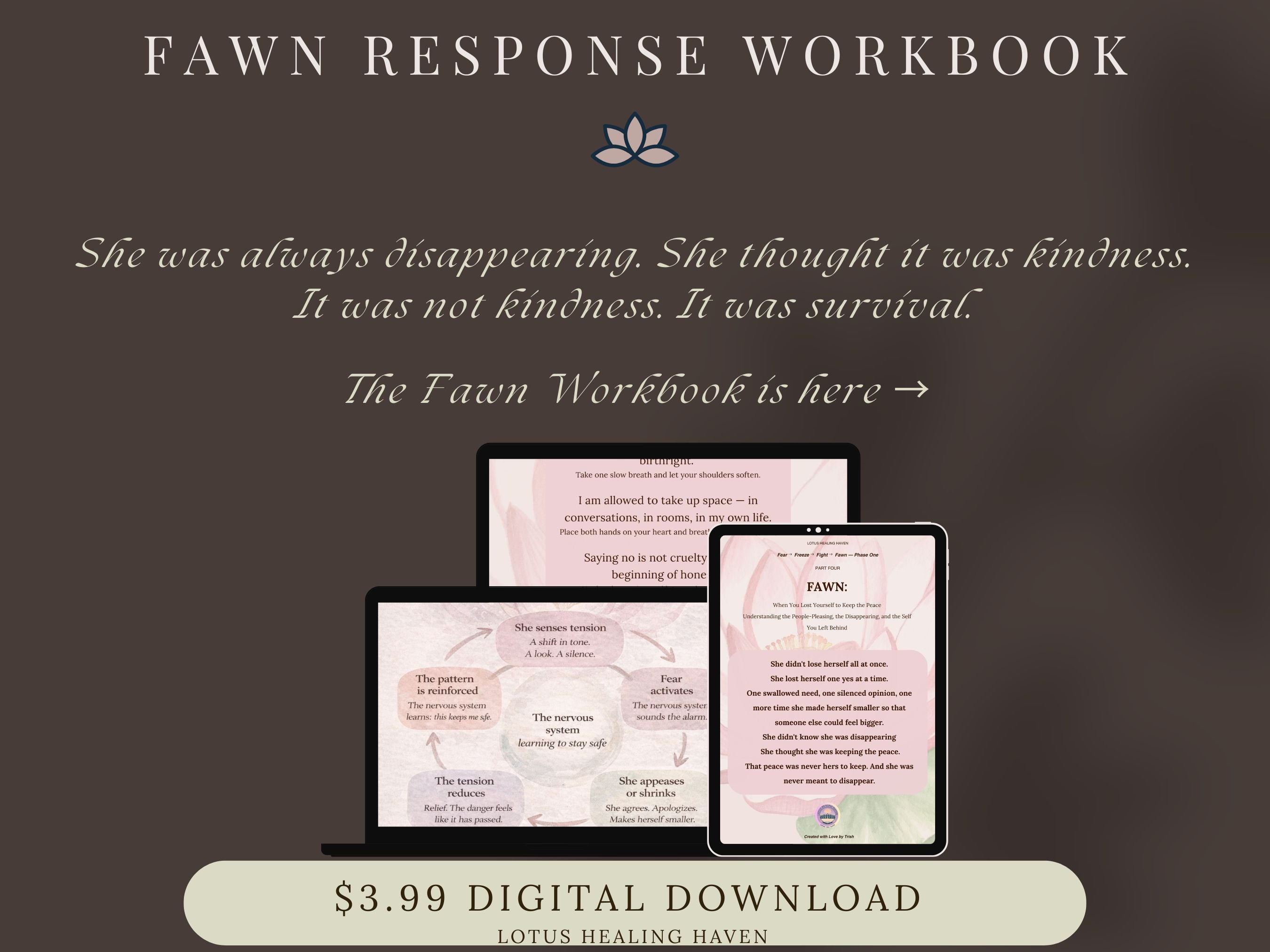 Fawn Response Workbook — Trauma-Informed People-Pleasing & Nervous System Healing for Women