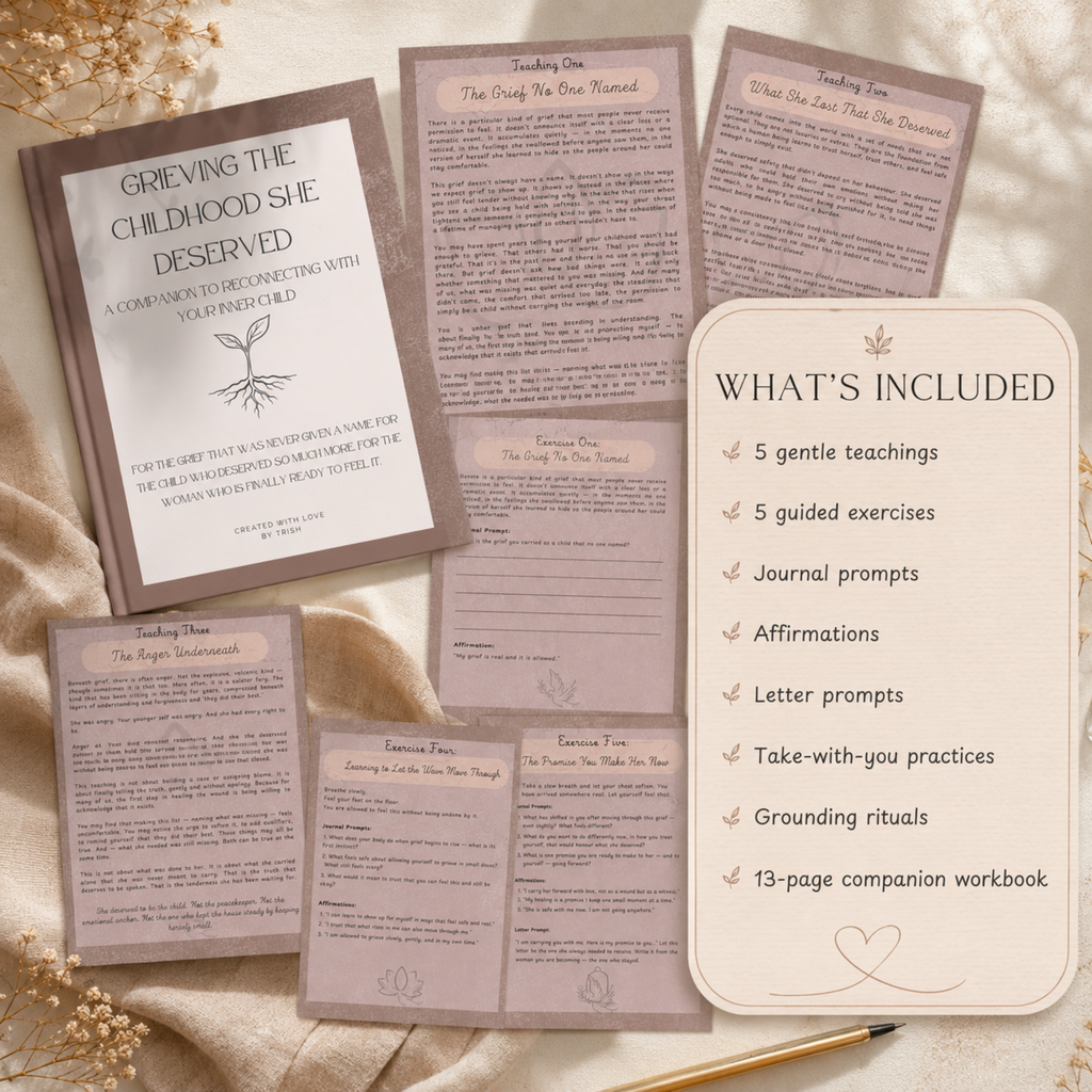 Grieving the Childhood She Deserved | Inner Child Healing Workbook for Childhood Grief, Emotional Healing & Reconnection