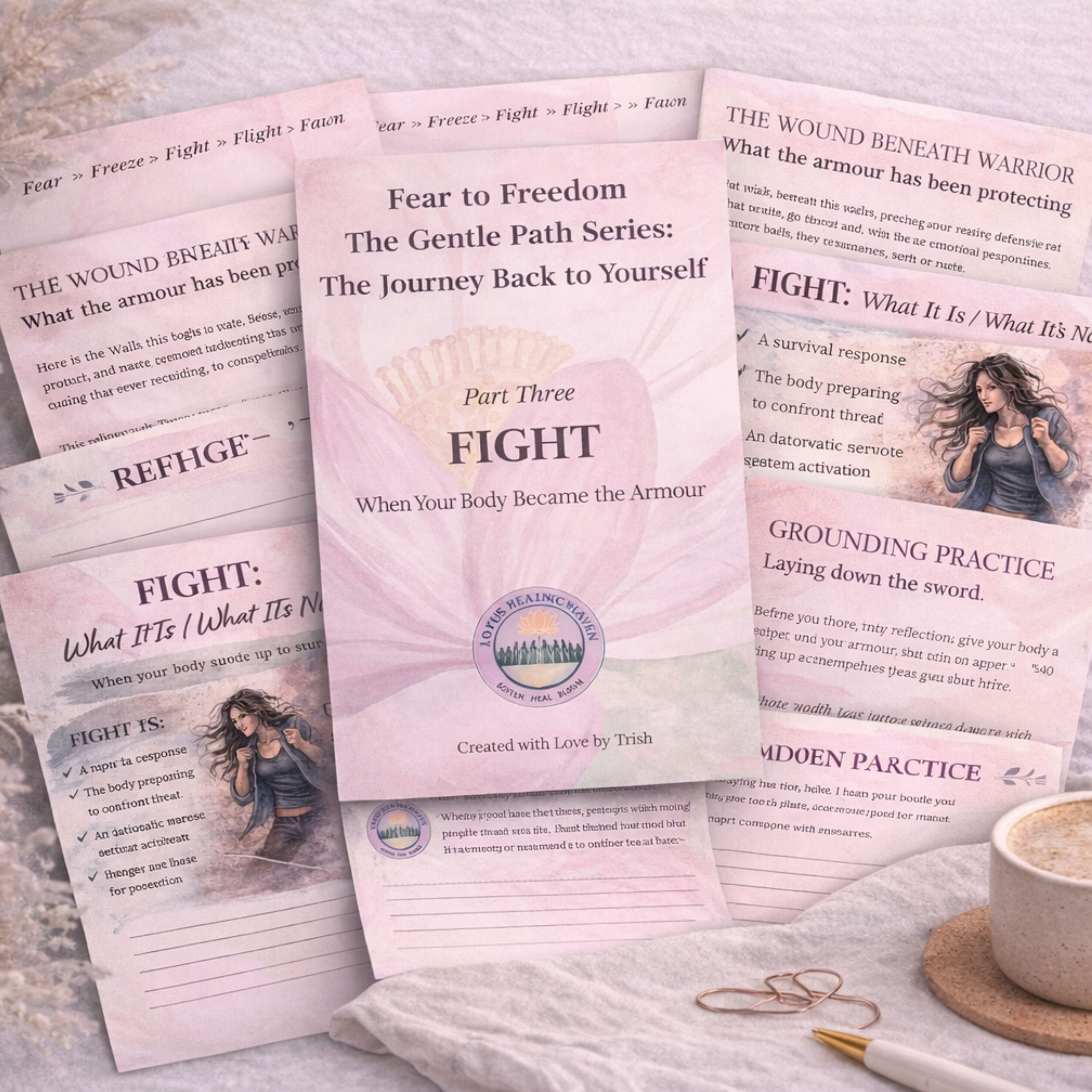 Fight Response Workbook (Digital Download) | Trauma-Informed Anger & Nervous System Healing