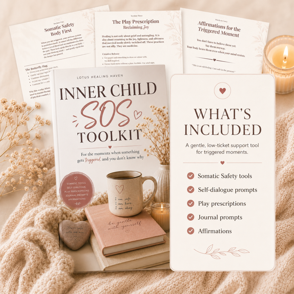 Inner Child SOS Toolkit | 9-Page Digital Toolkit for Triggered Moments, Nervous System Support & Self-Soothing