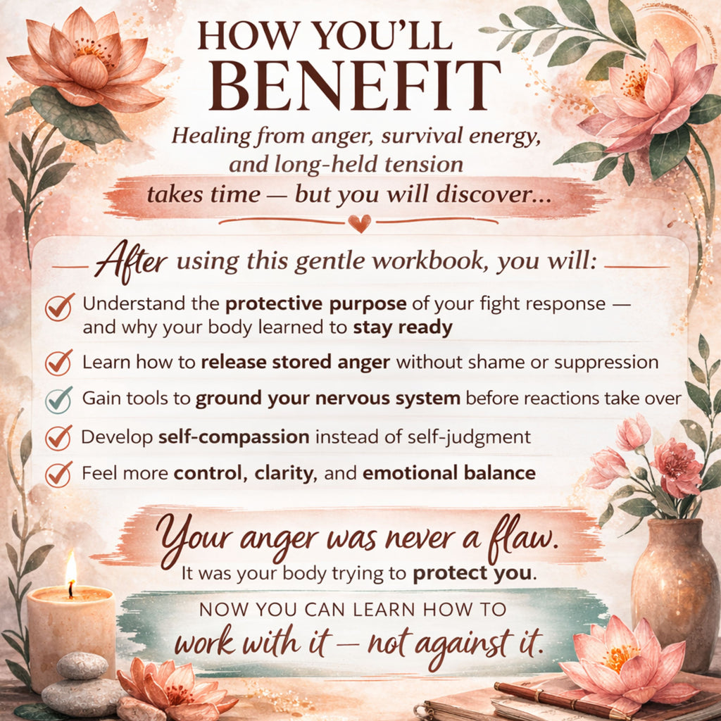 Fight Response Workbook (Digital Download) | Trauma-Informed Anger & Nervous System Healing