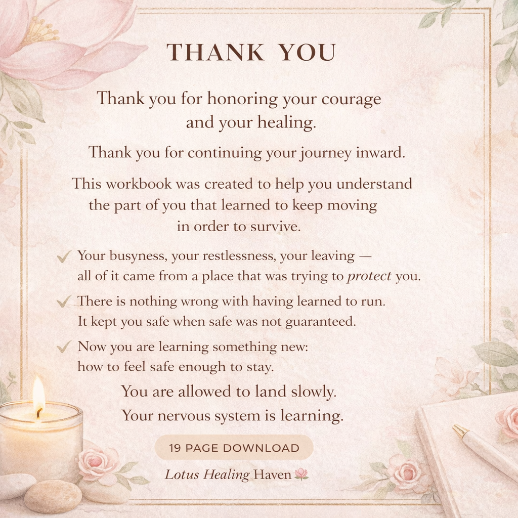 Flight Response Workbook — Trauma-Informed Nervous System Healing for Women