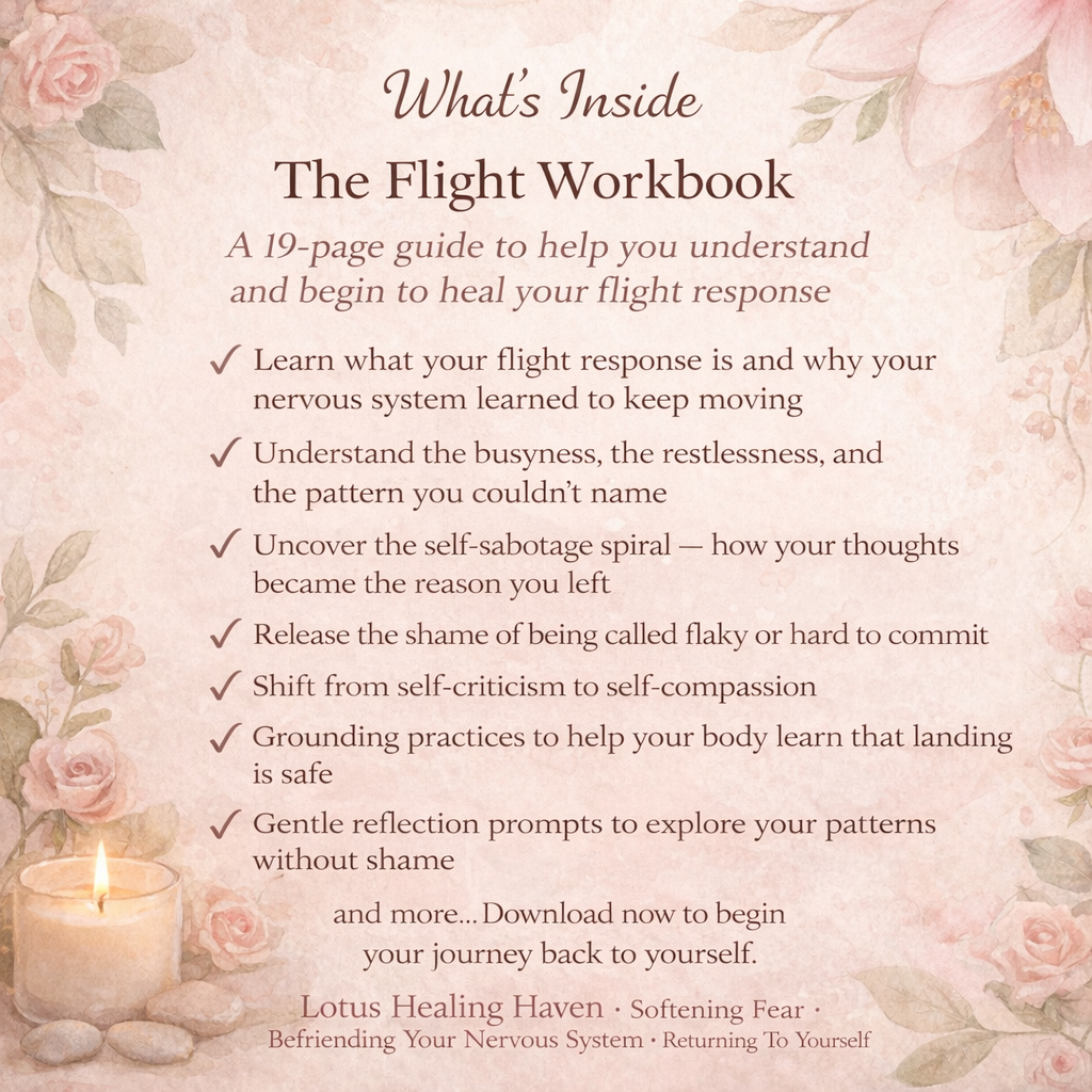 Flight Response Workbook — Trauma-Informed Nervous System Healing for Women