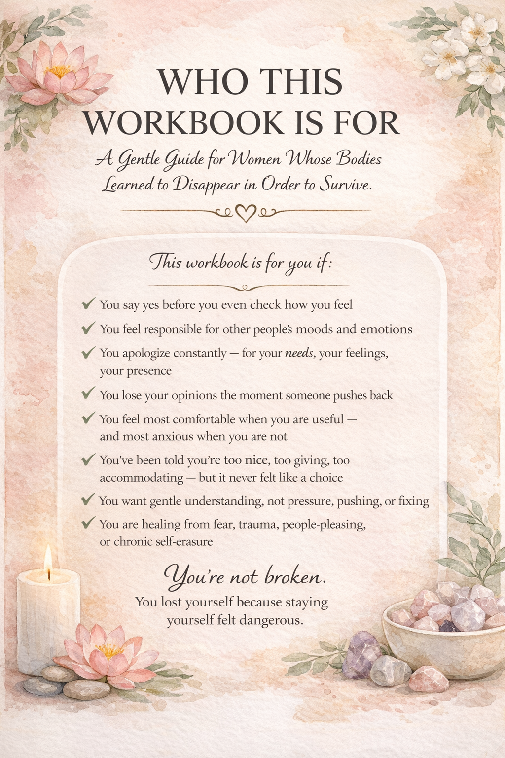 Fawn Response Workbook — Trauma-Informed People-Pleasing & Nervous System Healing for Women