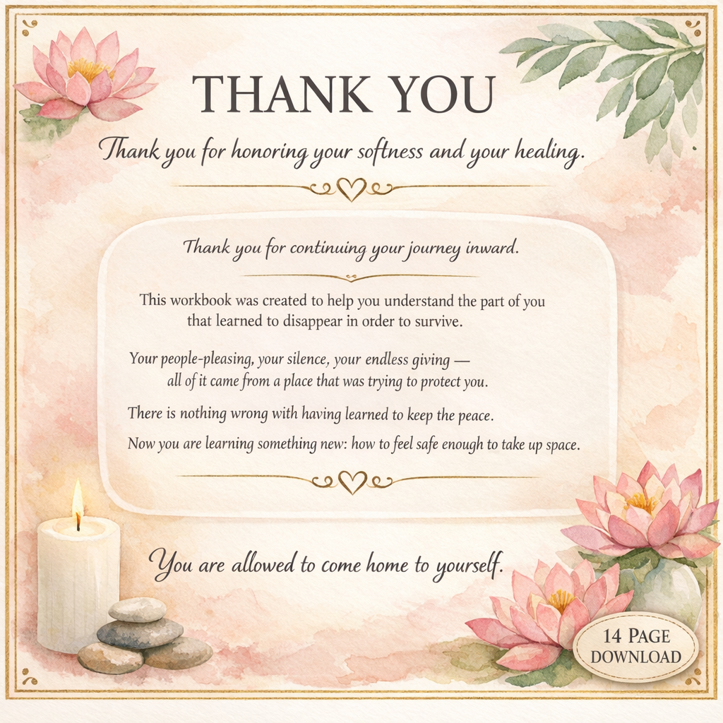 Fawn Response Workbook — Trauma-Informed People-Pleasing & Nervous System Healing for Women