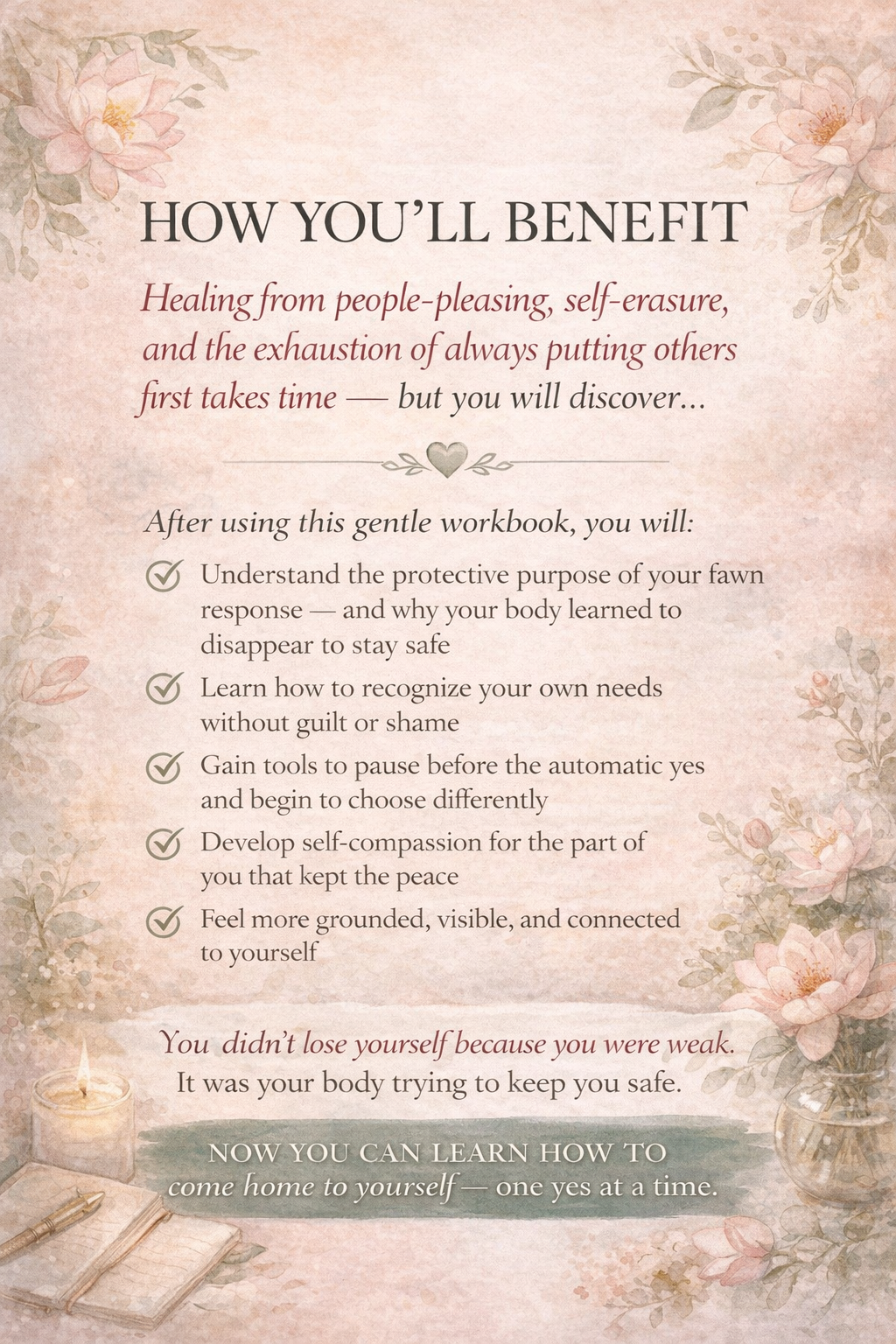 Fawn Response Workbook — Trauma-Informed People-Pleasing & Nervous System Healing for Women