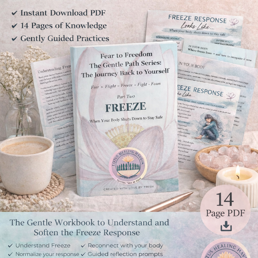 Freeze Response Workbook | Trauma Healing Printable | Nervous System Regulation Guide | Anxiety & Dissociation Recovery | Healing Journal