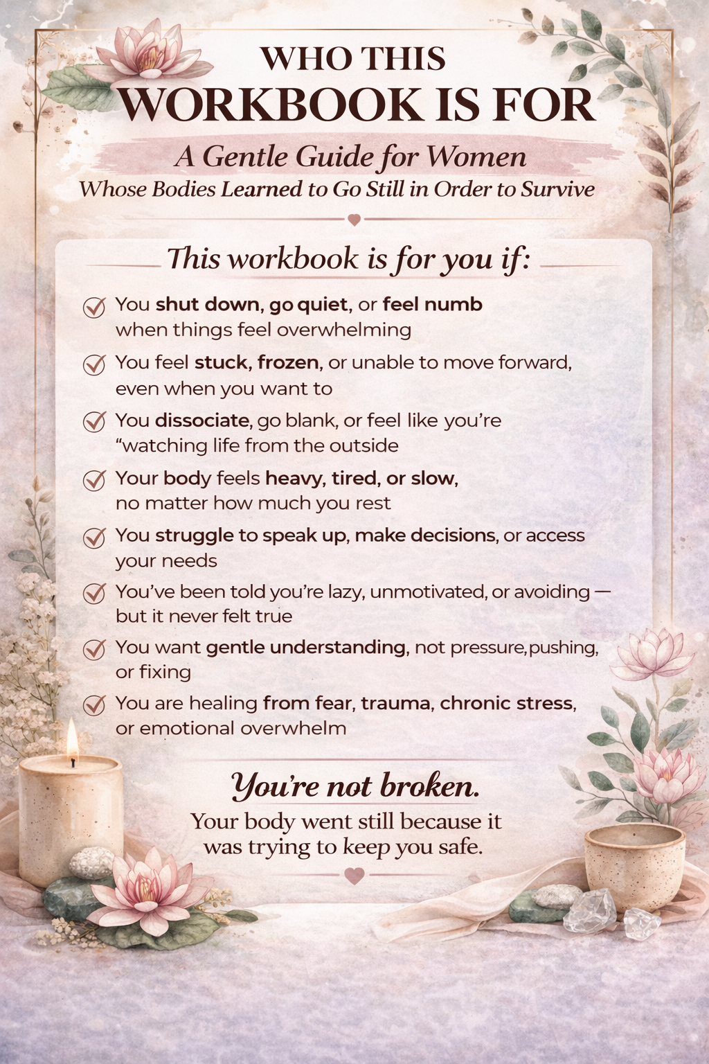 Freeze Response Workbook | Trauma Healing Printable | Nervous System Regulation Guide | Anxiety & Dissociation Recovery | Healing Journal