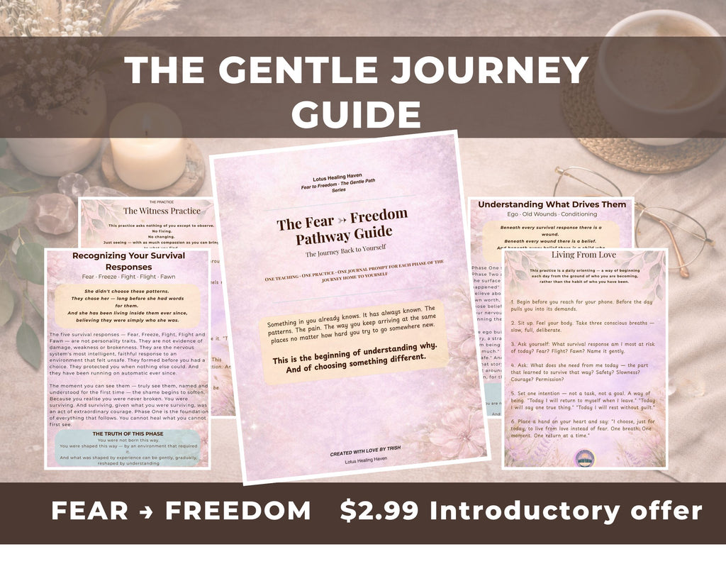 The Gentle Journey Guide – Step 1 of the Fear → Freedom Path