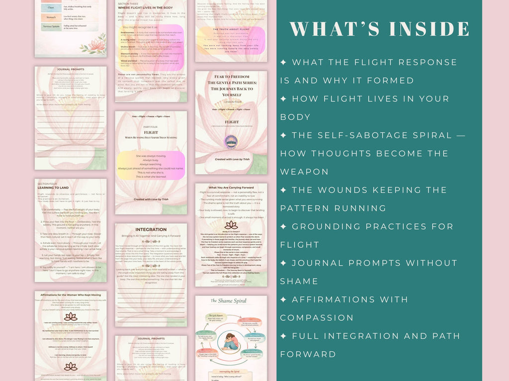 Flight Response Workbook — Trauma-Informed Nervous System Healing for Women